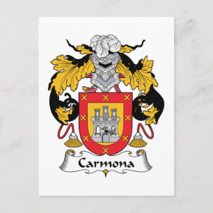Cartão Postal Carmona Family Crest