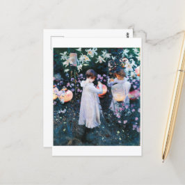 Cartão Postal Carnação, Lily, Lily, Rosa, Sargent