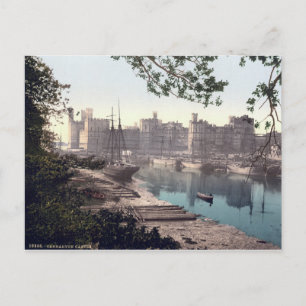 Cartão Postal Carnarvon Castle Wales, vintage postais