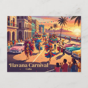Cartão Postal Carnaval de Havana Cuba