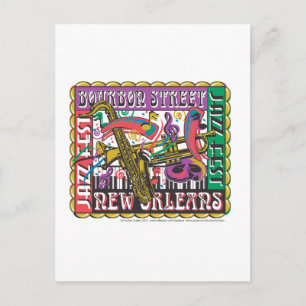 Cartão Postal Carnaval de Nova Orleans