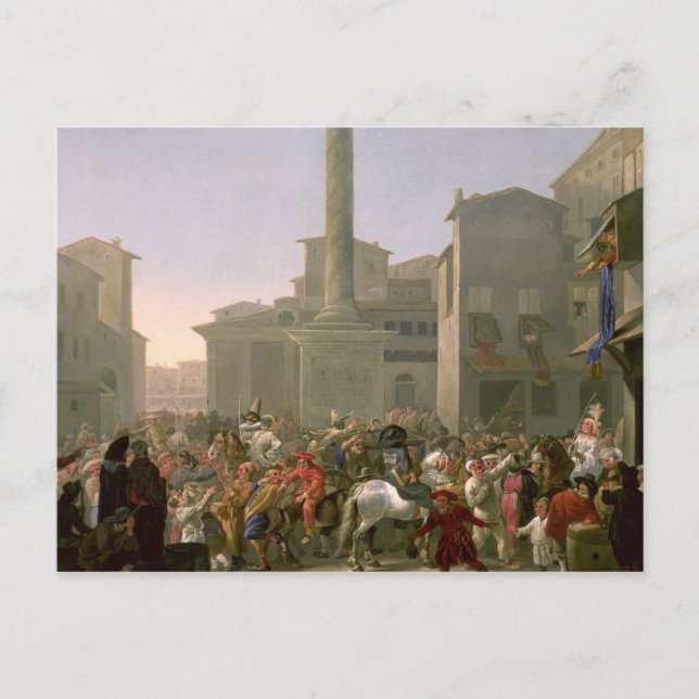 Cartão Postal Carnaval de Roma, c.1650-51 (Frente)