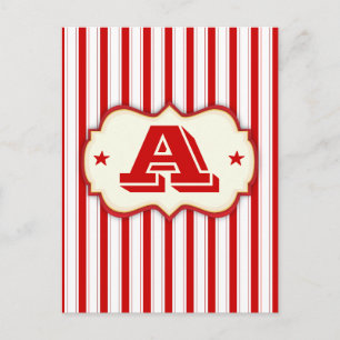 Cartão Postal Carnaval de tenda de circo faça sua própria faix