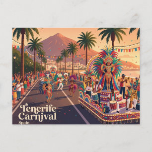 Cartão Postal Carnaval de Tenerife Espanha