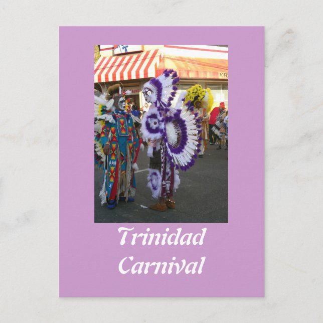 Cartão Postal Carnaval de Trinidad (Frente)