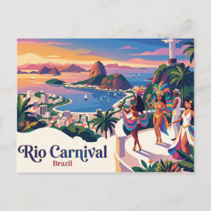 Cartão Postal Carnaval do Rio Brasil