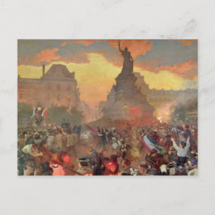 Cartão Postal Carnaval em Paris em Honra dos Russos