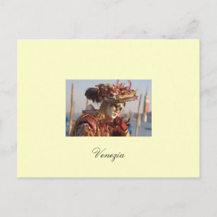 cartão postal Carneval de Veneza