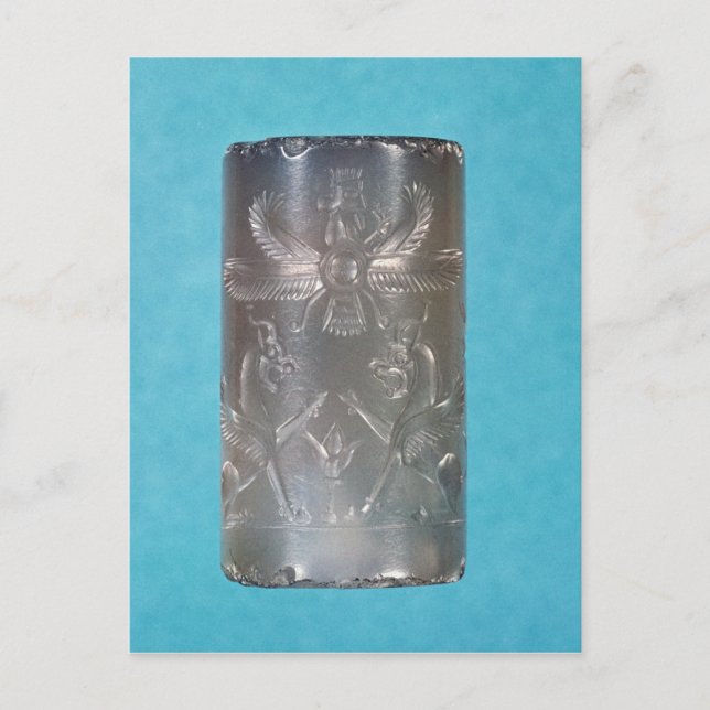 Cartão Postal Caroço de cilindro achaemenid (Frente)