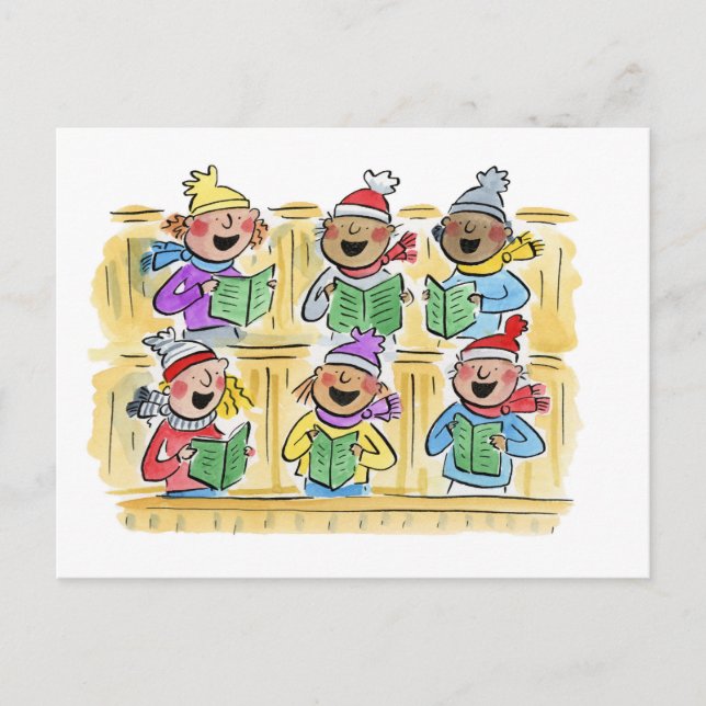 Cartão Postal Caroleiros de Natal (Frente)
