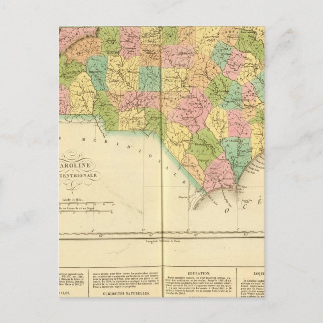 Cartão Postal Carolina do Norte EUA (Frente)