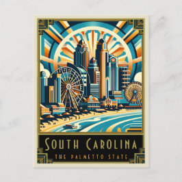 Cartão Postal Carolina do Sul | Art Deco