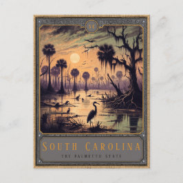 Cartão Postal Carolina do Sul | Cartão-postal de arte gótica