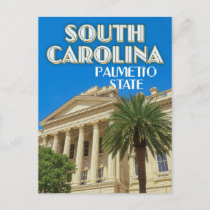 Cartão Postal Carolina do Sul Estado do Palmetto
