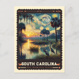 Cartão Postal Carolina do Sul | Vincent Van Gogh inspirado