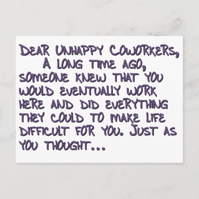 Cartão Postal Caros Colaboradores (Frente)