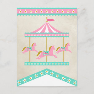 Cartão Postal Carousel Pennant Banner Spacer