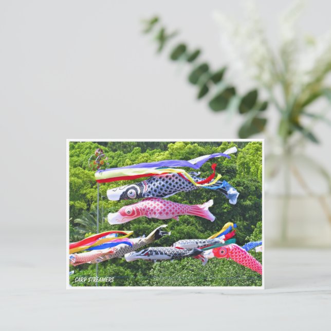 Cartão Postal Carp Streamers (Em pé/Frente)