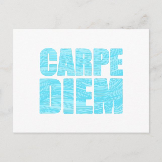 Cartão postal Carpe Diem (Frente)