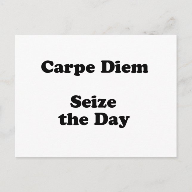 Cartão Postal carpe diem (Frente)