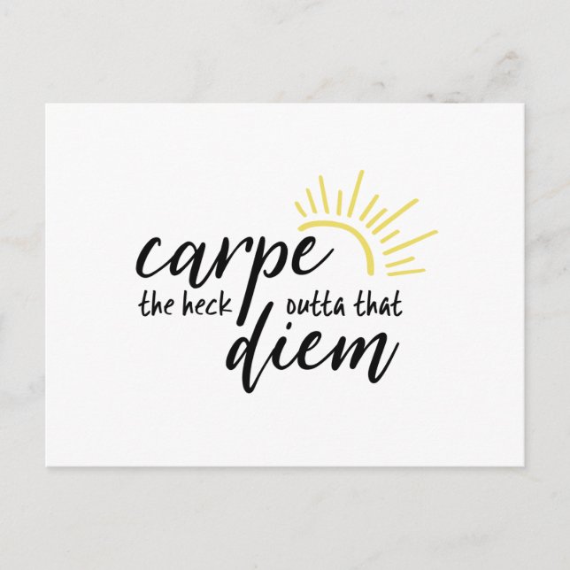 Cartão Postal Carpe Diem (Frente)