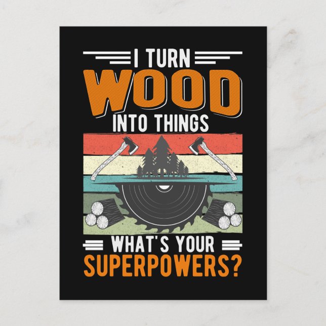 Cartão Postal Carpenter Pai Woodworking Crafteur Mariband (Frente)