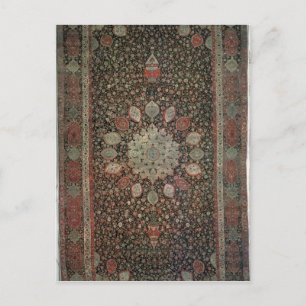 Cartão Postal Carpete de Ardabil feito para a mesquita em Ardabi