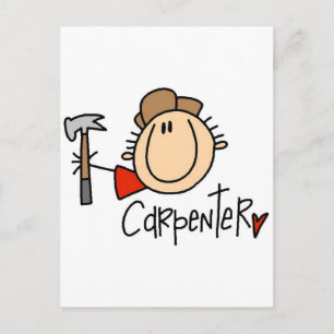 Cartão Postal Carpinteiro masculino