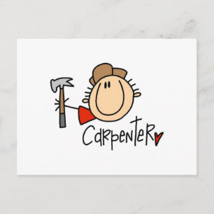 Cartão Postal Carpinteiro masculino