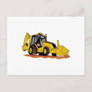 Cartão Postal Carregador de Backhoe