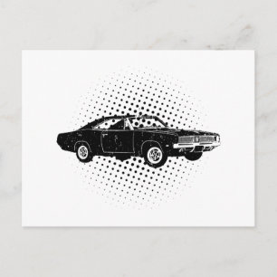 Cartão Postal Carregador Dodge Hemi 1969