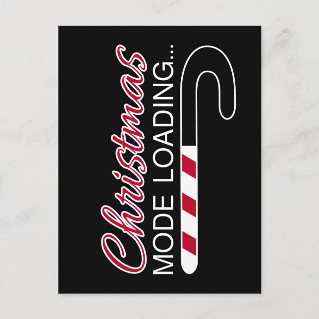 Cartão Postal Carregamento do Modo de Natal - Bar de Carga de Ca (Frente)