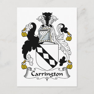 Cartão Postal Carrington Family Crest