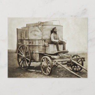 Cartão Postal Carrinha Fotográfica de Roger Fenton Realismo Foto