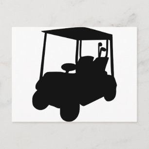 Cartão Postal Carrinho de Golfe