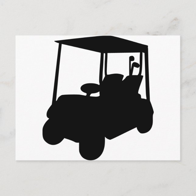 Cartão Postal Carrinho de Golfe (Frente)