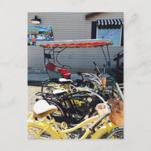 Cartão Postal Carrinho de Golfe na Ilha do Baixo Médio