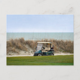 Cartão Postal Carrinho de Golfe no Décimo Oitavo Buraco, Ilha Ki