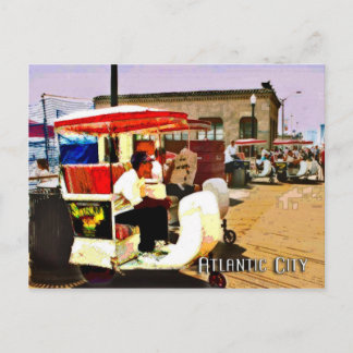 Cartão Postal Carrinho na passarela