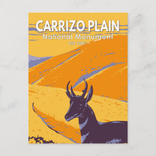 Cartão Postal Carrizo Plain National Monument California Vintage