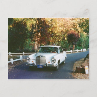 Cartão Postal Carro 1965 do clássico do cupé do Benz 220SEb de