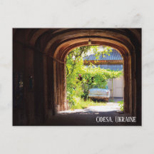 Carro Antigo e Caixas de Correio Odessa Ucrânia Ca