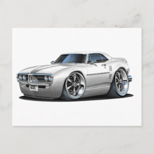Cartão Postal Carro Branco Firebird 1967