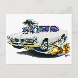 Cartão Postal Carro Branco GTO 1966-67