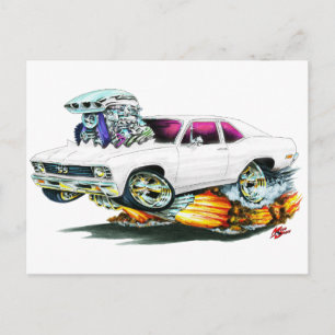 Cartão Postal Carro Branco Nova 1968-70