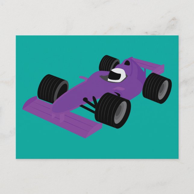 Cartão Postal Carro de Corrida de F1 (Frente)