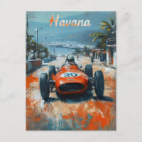 Carro de corrida em Havana, artístico