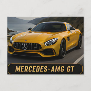 Cartão Postal Carro de desempenho alemão moderno Mercedes-AMG GT