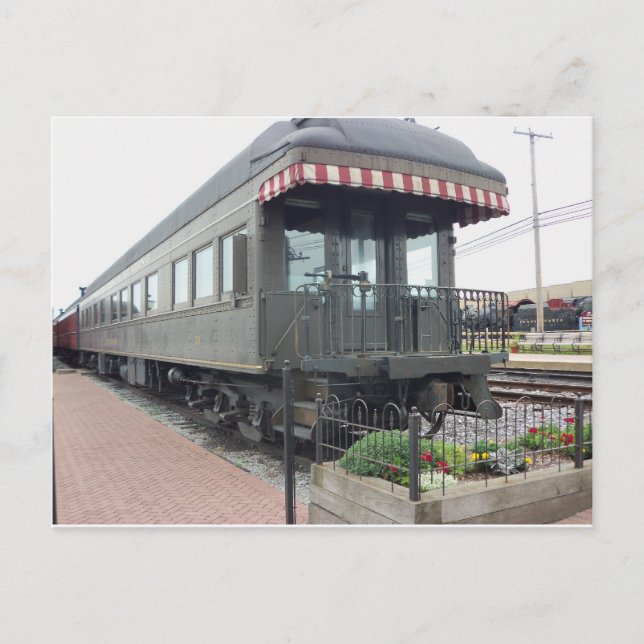 Cartão Postal Carro de Passageiros.  Strasburg Railroad (Frente)