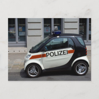 Cartão Postal Carro de Polícia Inteligente